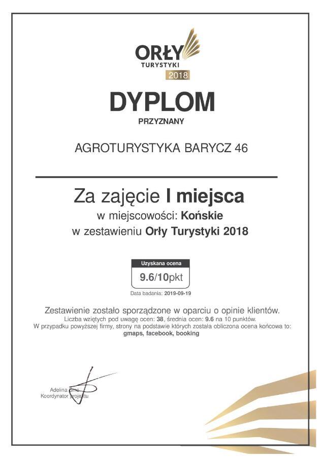 Agroturystyka Barycz 46 Konskie ภายนอก รูปภาพ